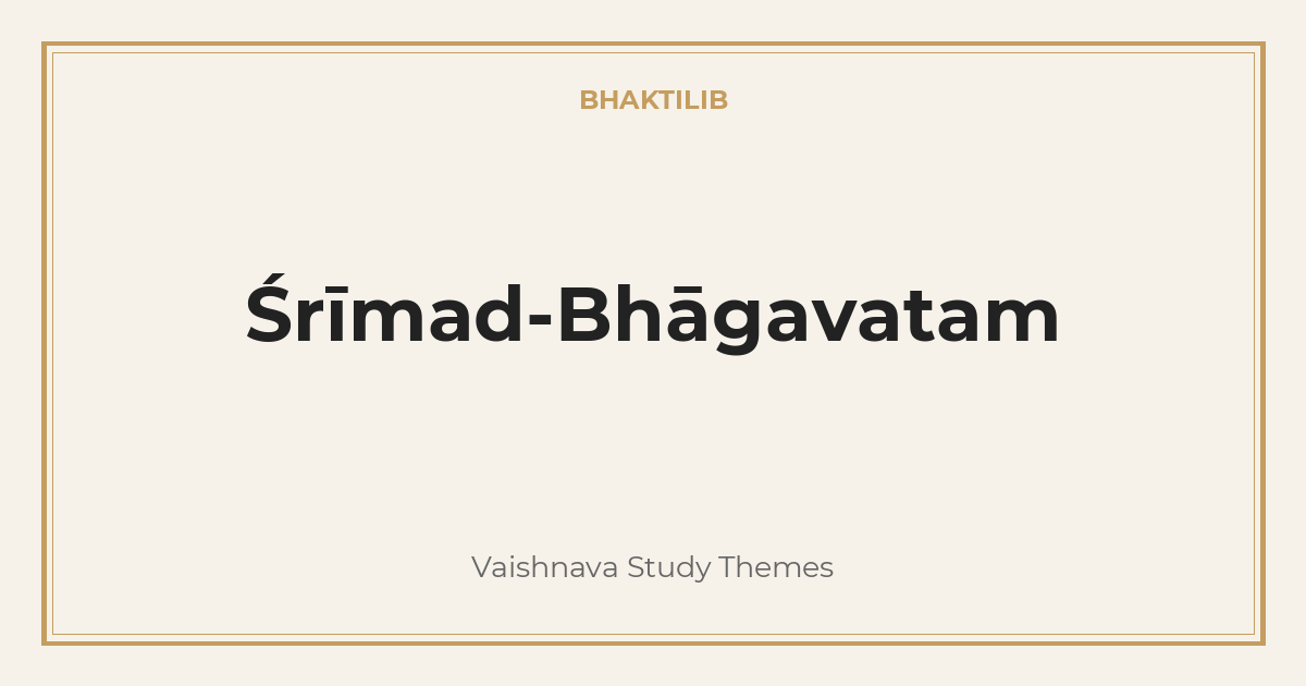 Śrīmad-Bhāgavatam