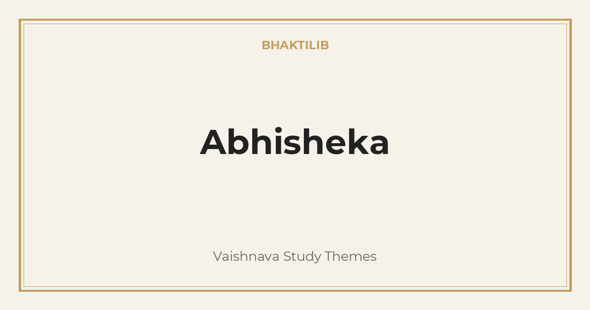 Abhisheka