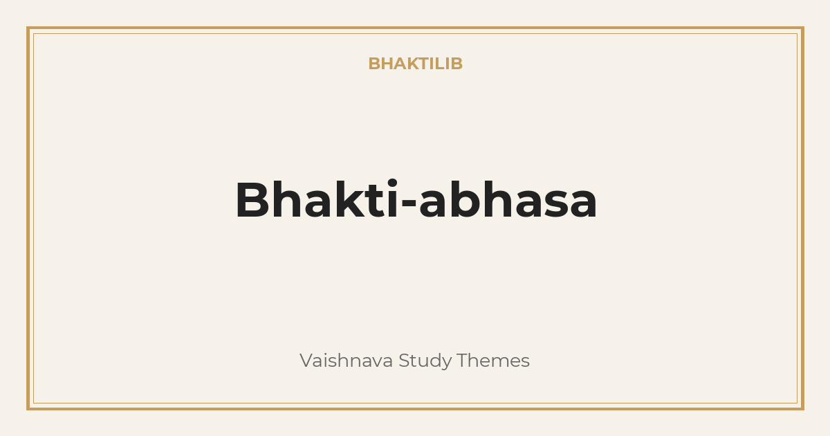 Bhakti-abhasa