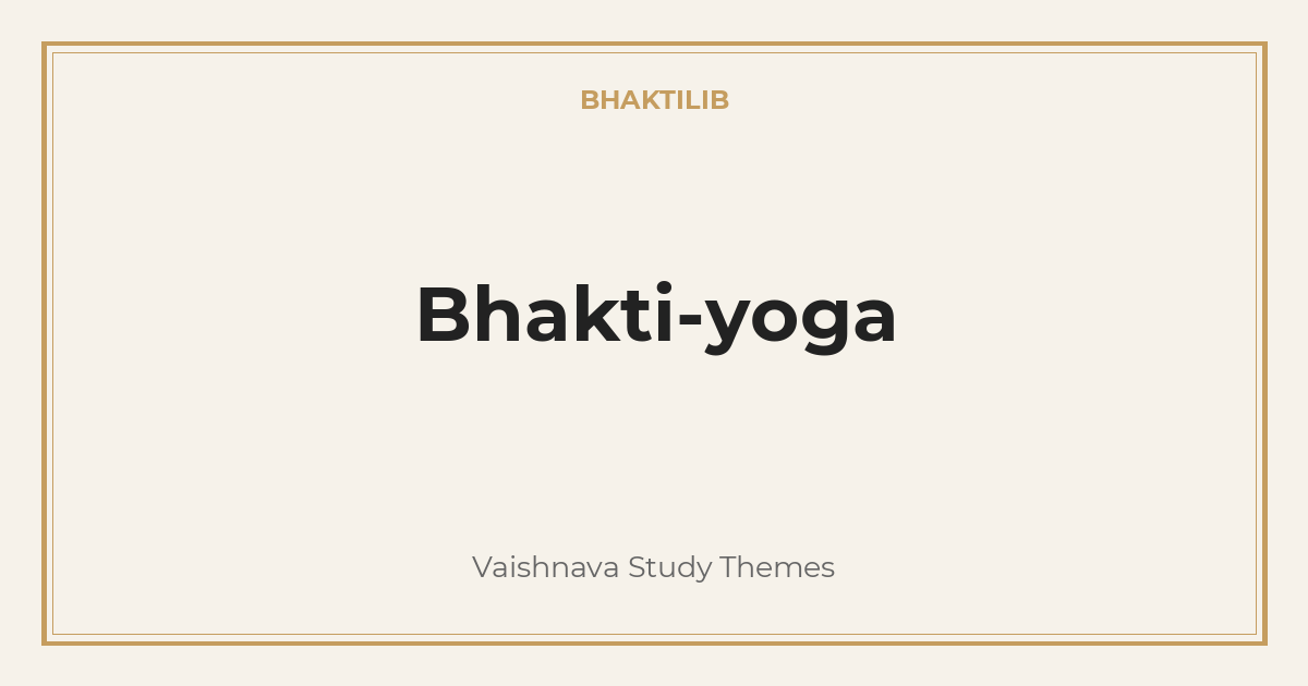 Bhakti-yoga