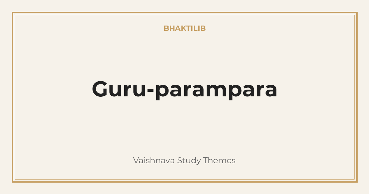 Guru-parampara