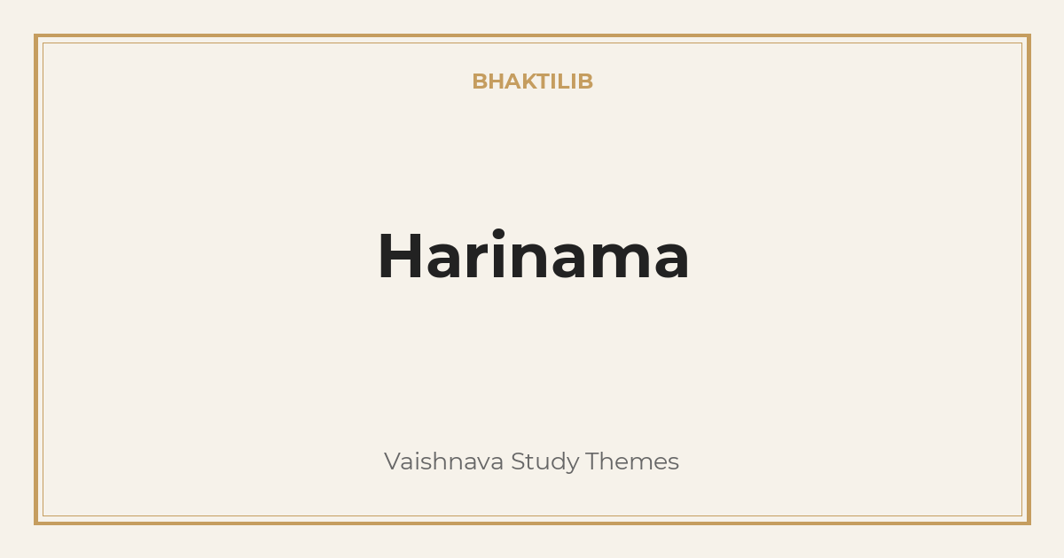 Harinama