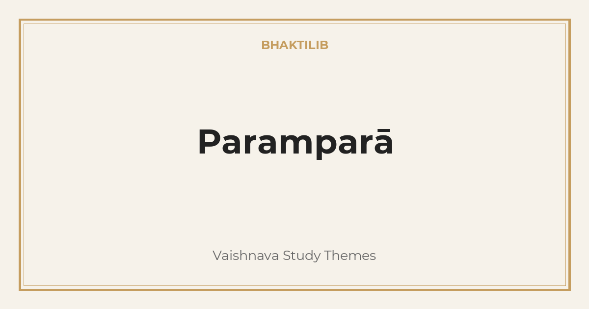 Paramparā