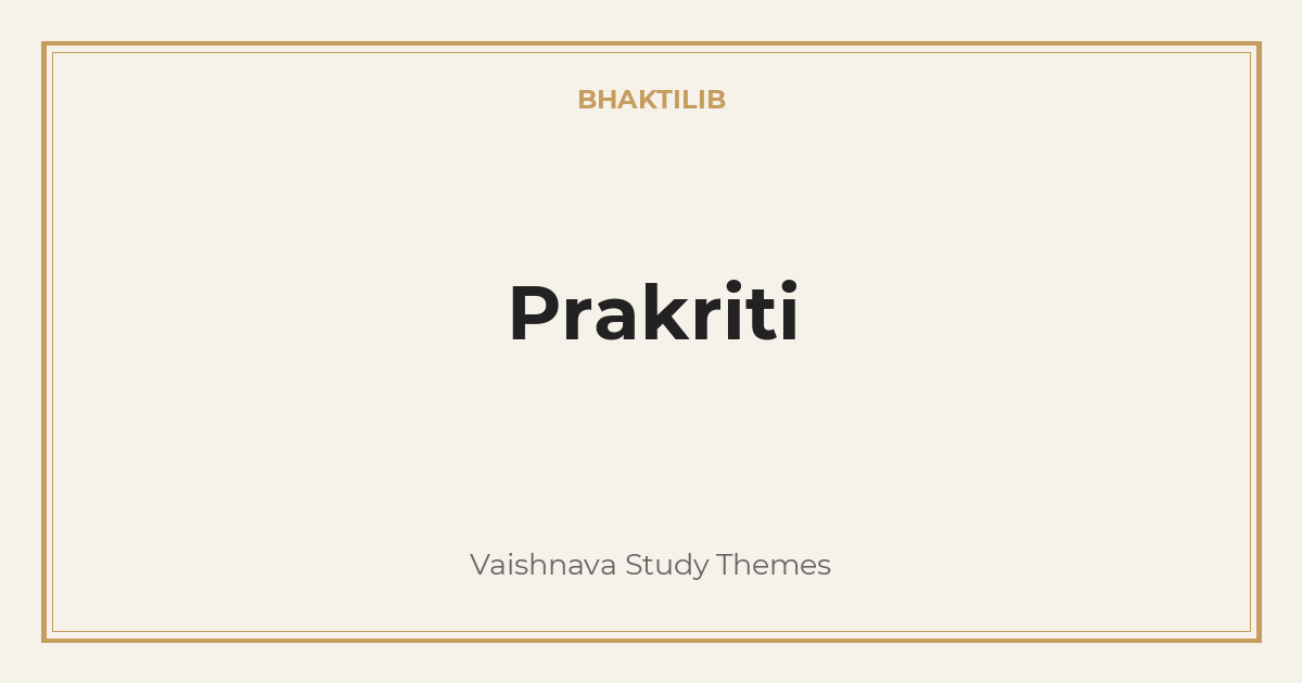 Prakriti