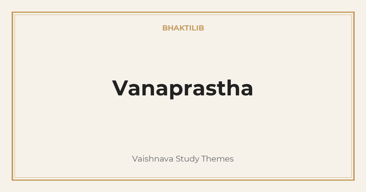 Vanaprastha