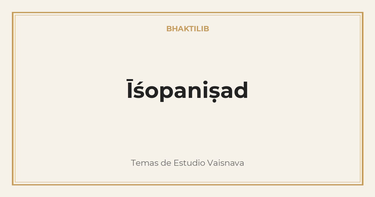 Īśopaniṣad
