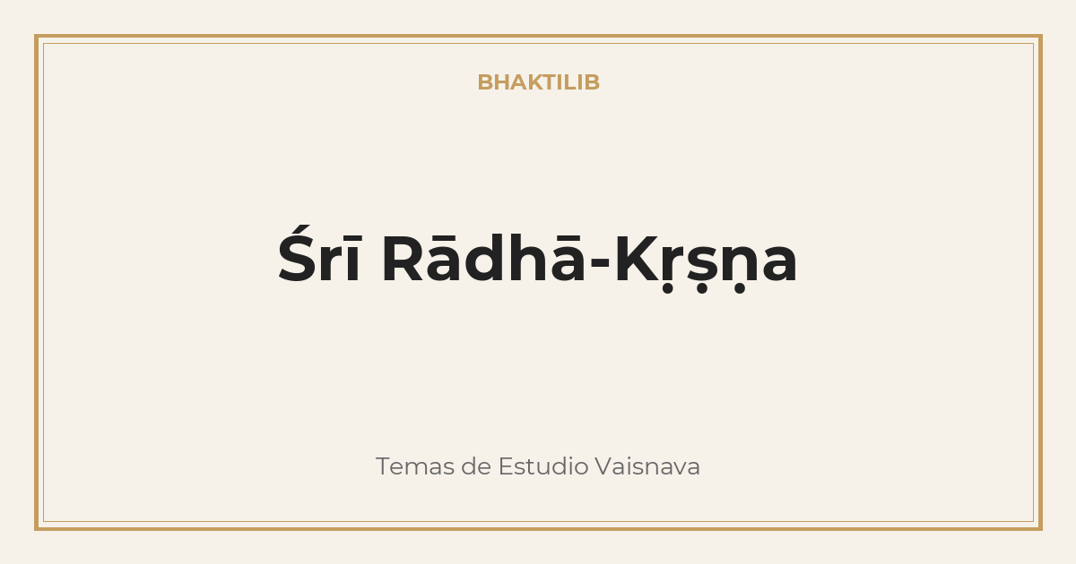 Śrī Rādhā-Kṛṣṇa