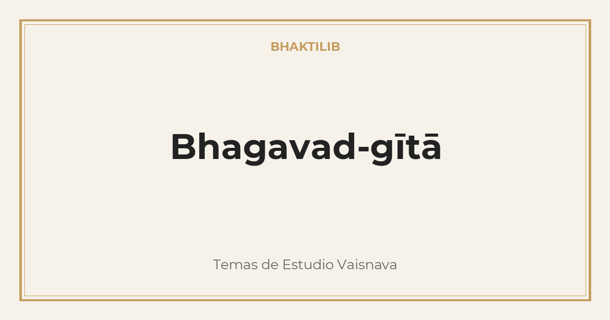 Bhagavad-gītā