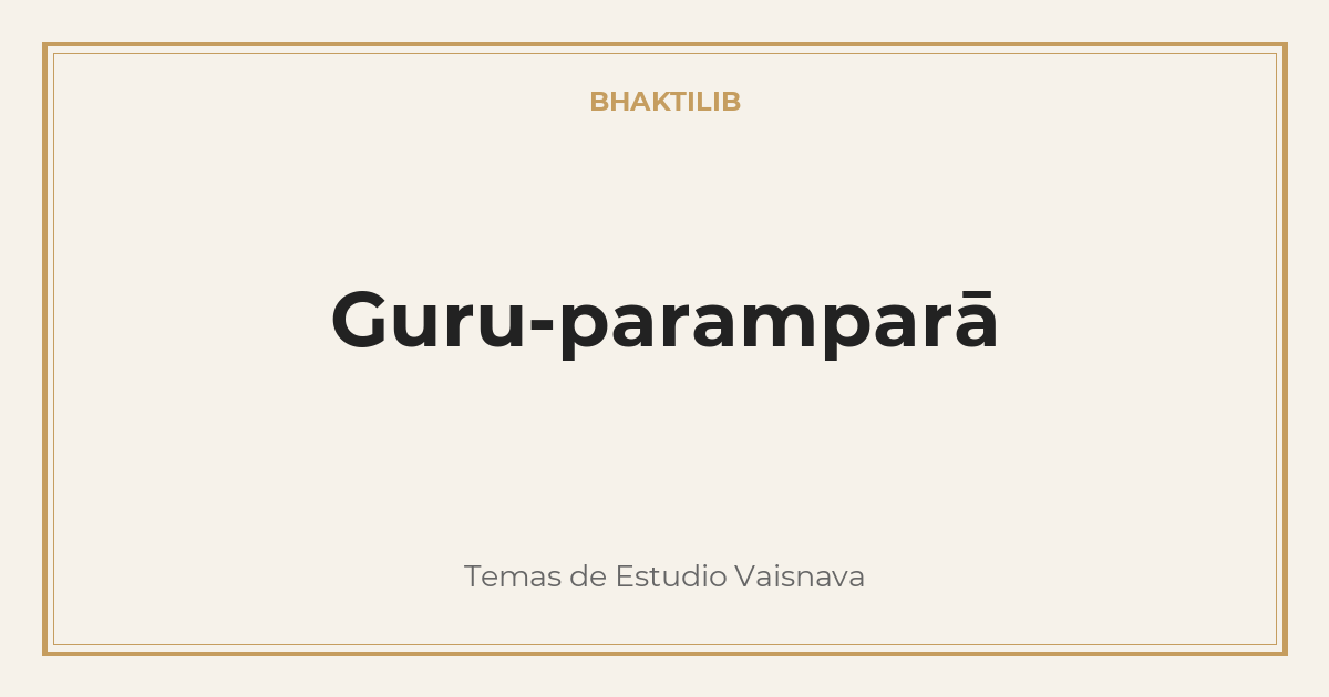 Guru-paramparā