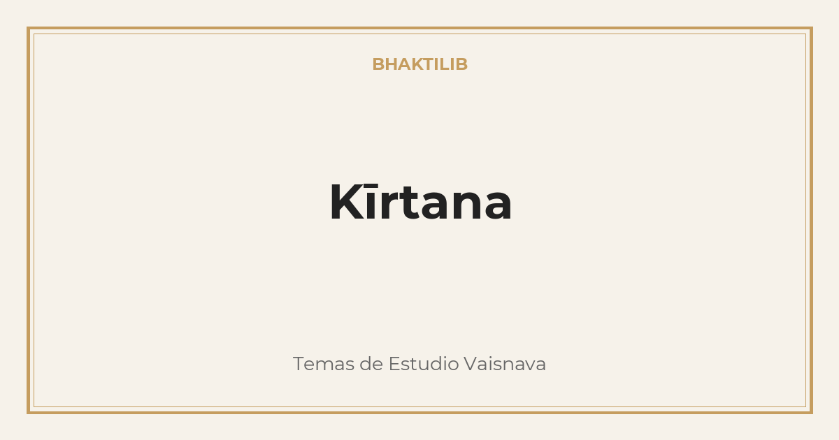 Kīrtana