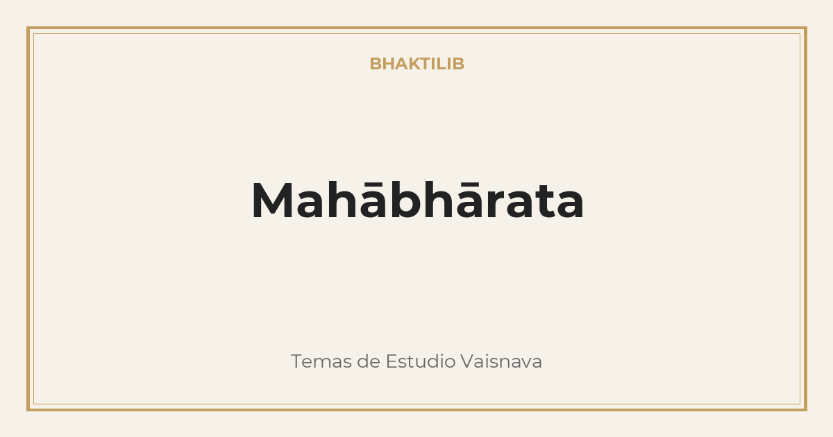 Mahābhārata