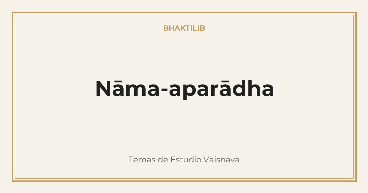 Nāma-aparādha