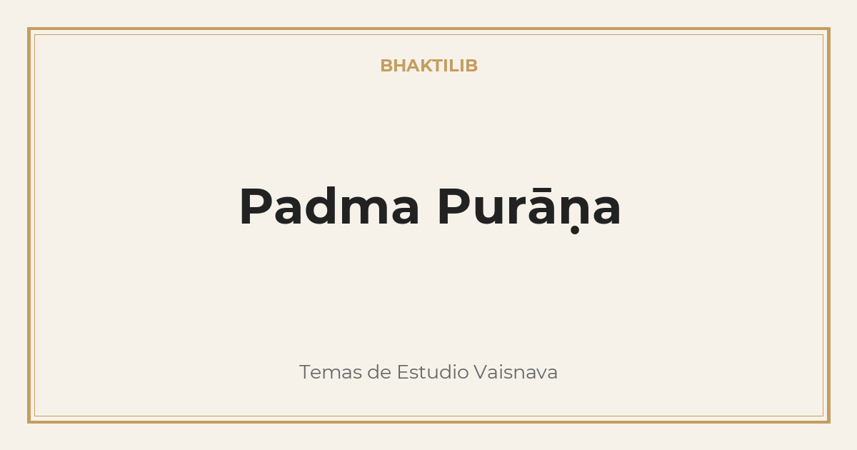 Padma Purāṇa