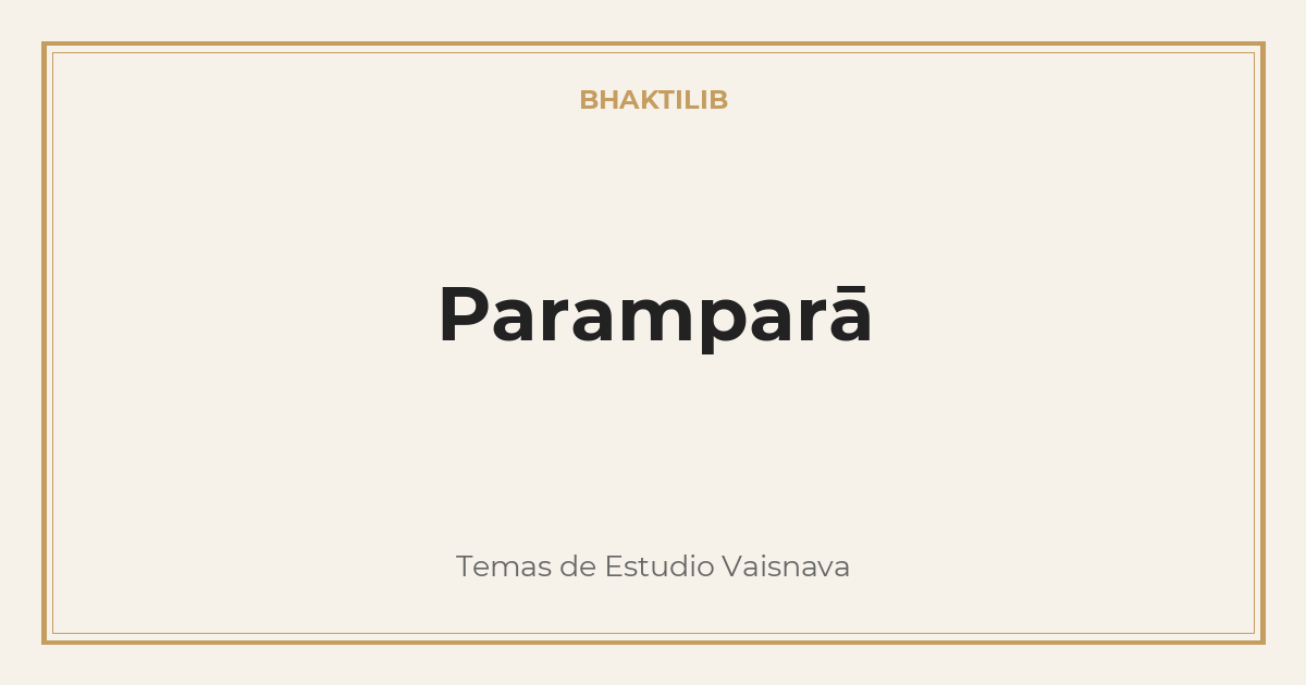 Paramparā