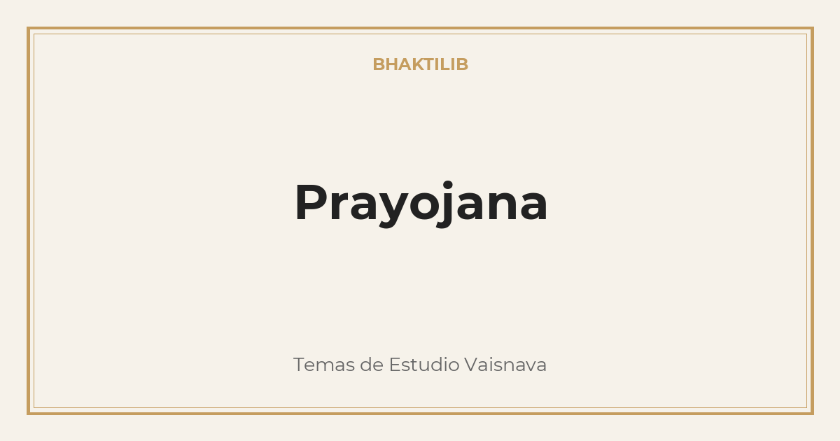 Prayojana