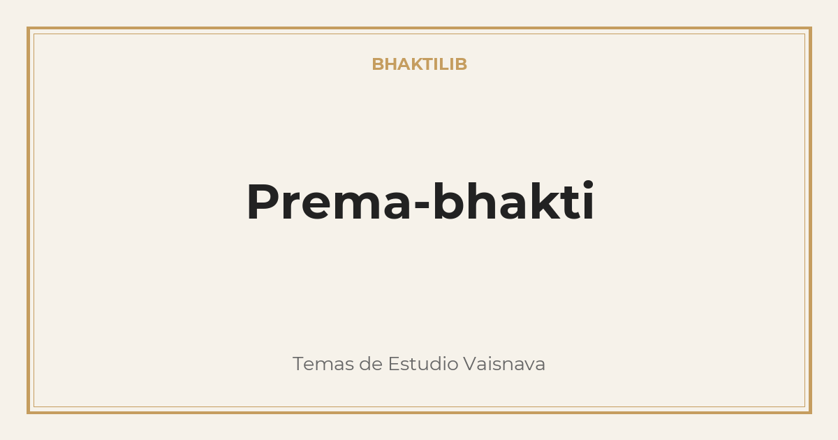 Prema-bhakti