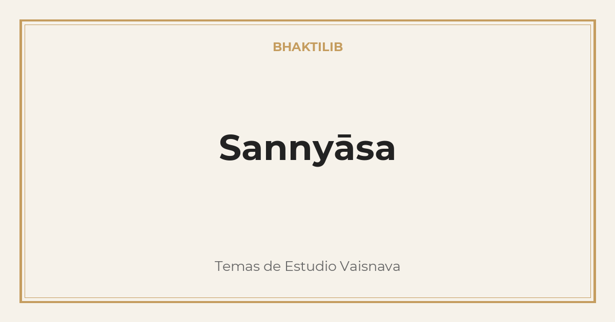 Sannyāsa