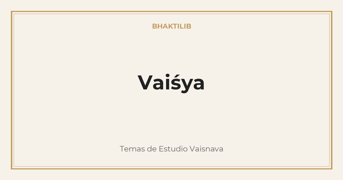 Vaiśya