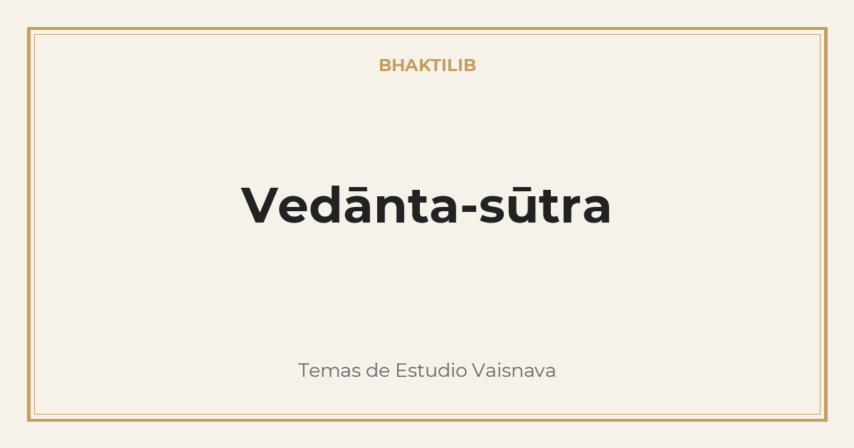 Vedānta-sūtra