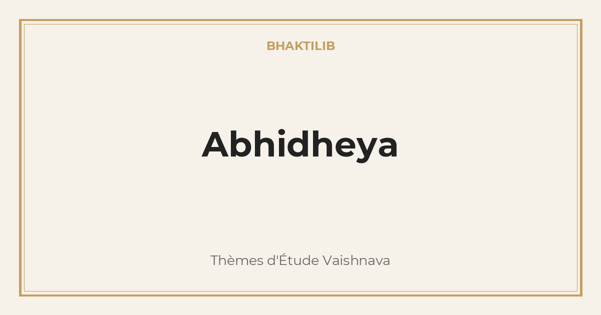 Abhidheya