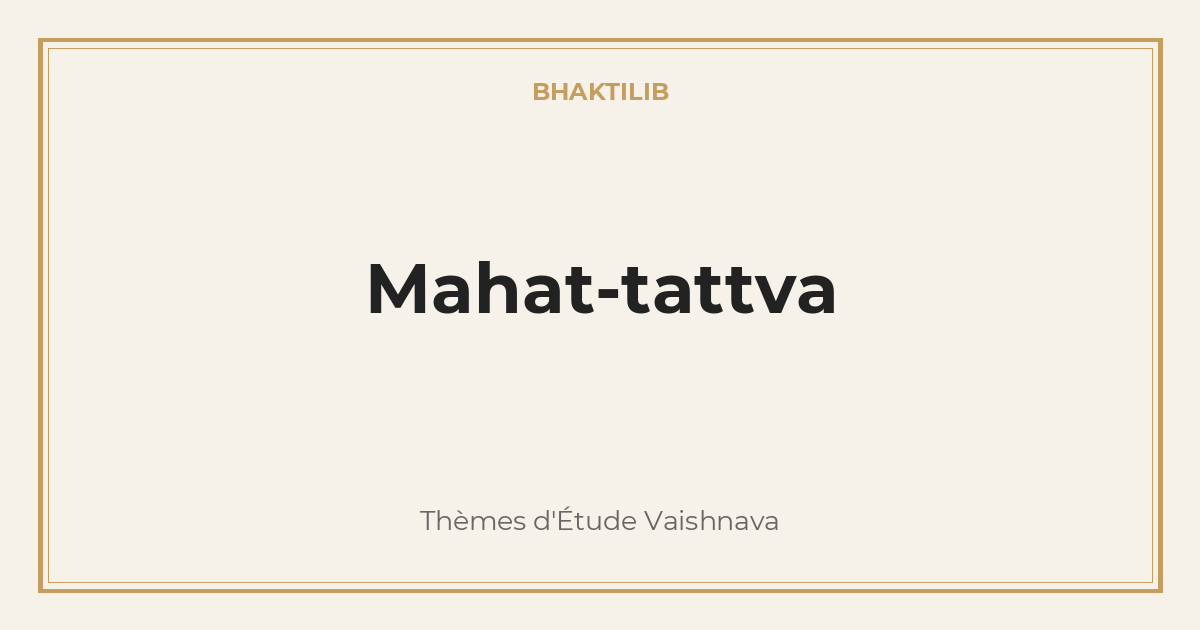 Mahat-tattva