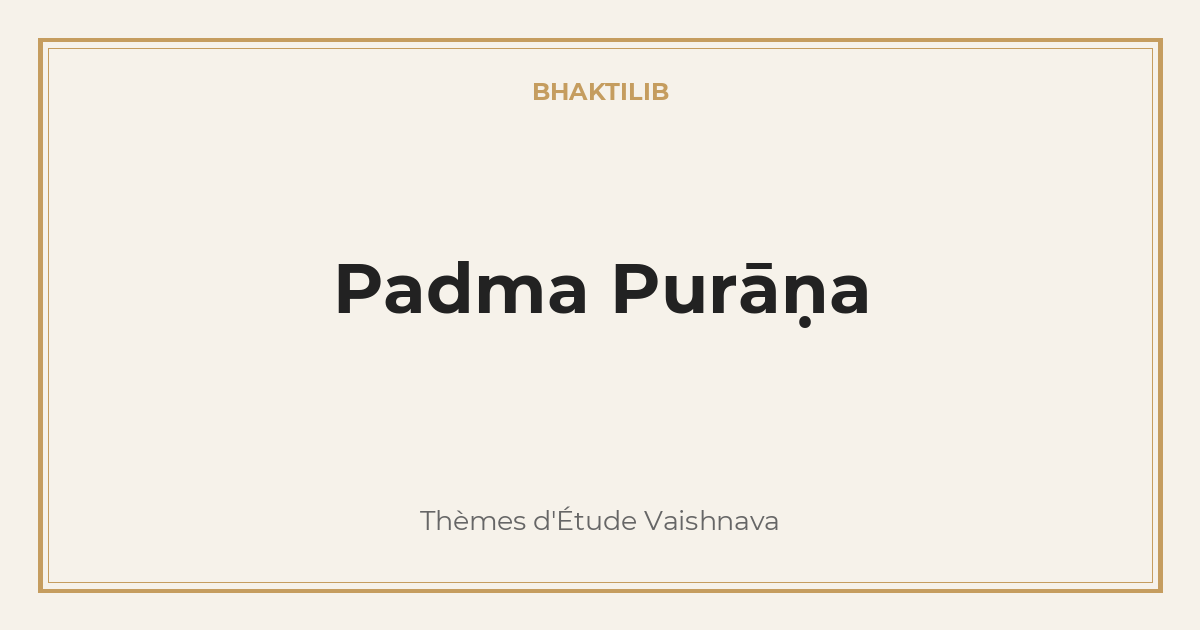 Padma Purāṇa
