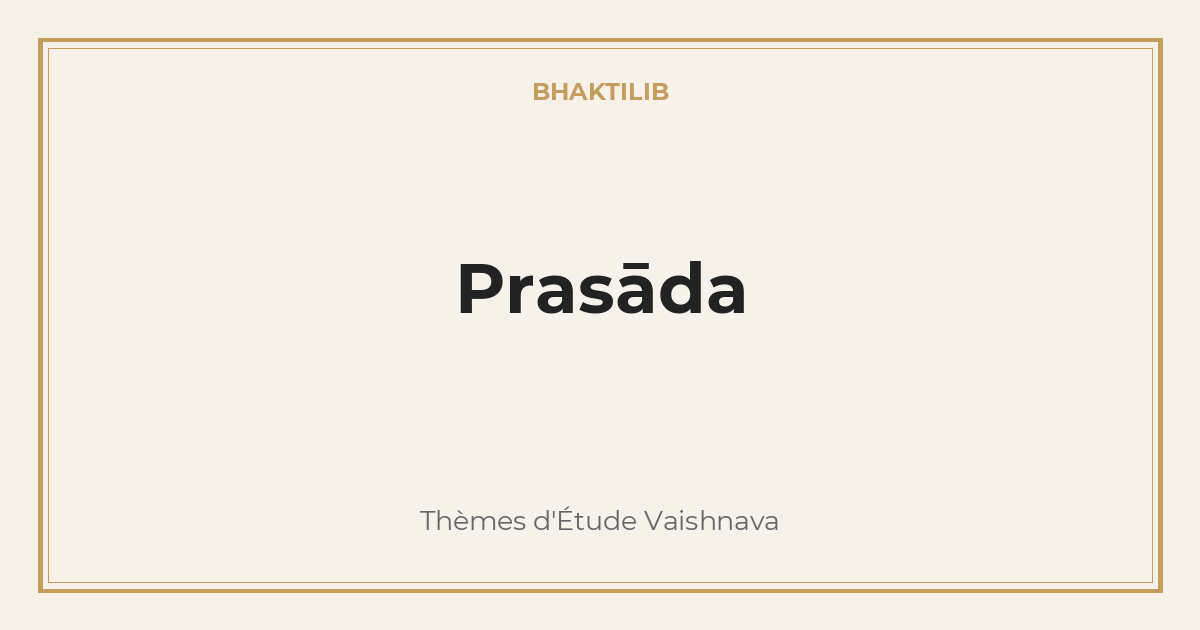 Prasāda